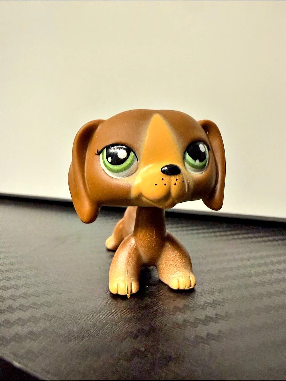 Littlest Pet Shop LPS Brown Dog Green Eyes 2024 Hasbro Figure
